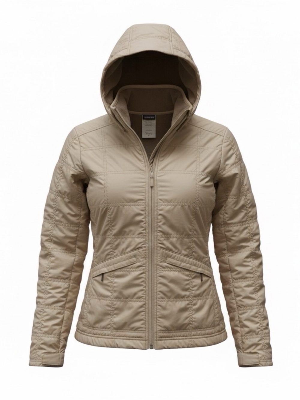 Patagonia Women's Hooded Quilted Jacket - Taupe NEVER WORN